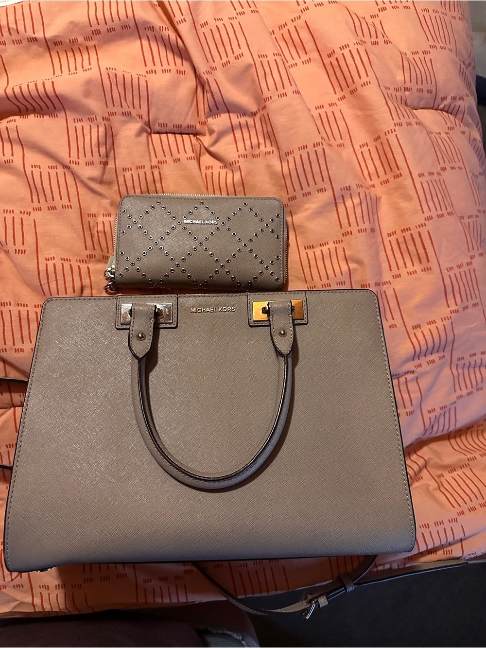 Michael Kors Purse with Matching Wallet